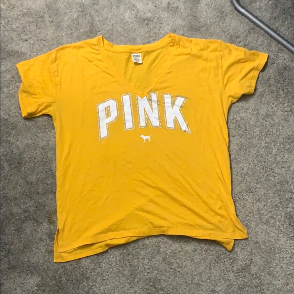 Yellow pink shirt